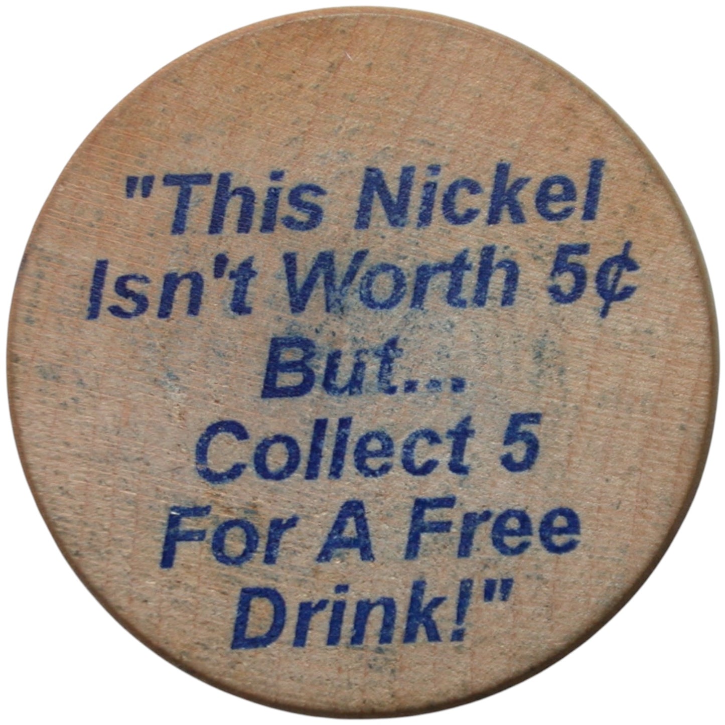 Alameda, CA The Island Club Wooden Nickel