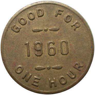Alameda, CA City Of Alameda Parking Lots 1960 G/F One Hour Token