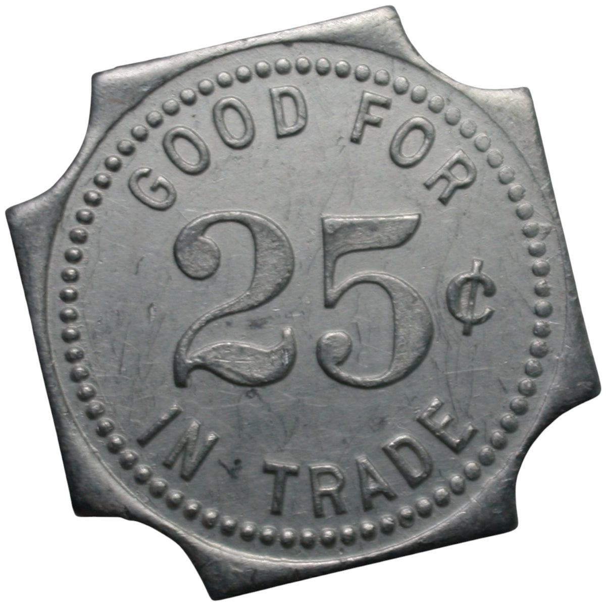 Anaheim, CA The Ideal Billiard Parlors G/F 25¢ In Trade Token