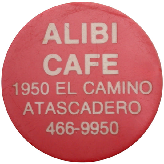 Atascadero, CA Alibi Cafe G/F One Beer Token