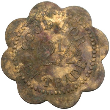 Bishop, CA G.K. Collins Prop. G/F 12 1/2¢ In Trade Token
