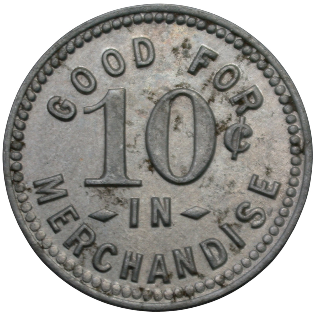 Fort Jones, CA Rain-Rock Club G/F 10¢ In Merchandise Token