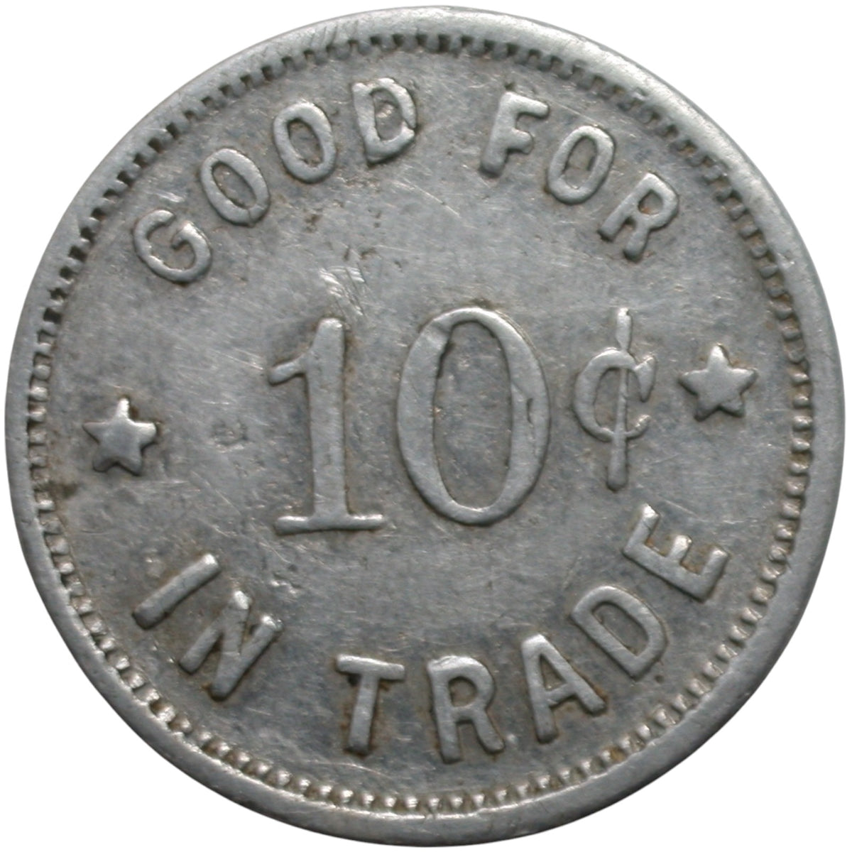 Mokelumne, CA Peek Inn G/F 10¢ In Trade Token