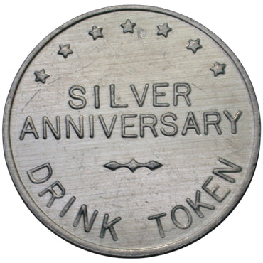 Fairbanks, AK 1981 U.S. Men's Championship Silver Anniversary Drink Token