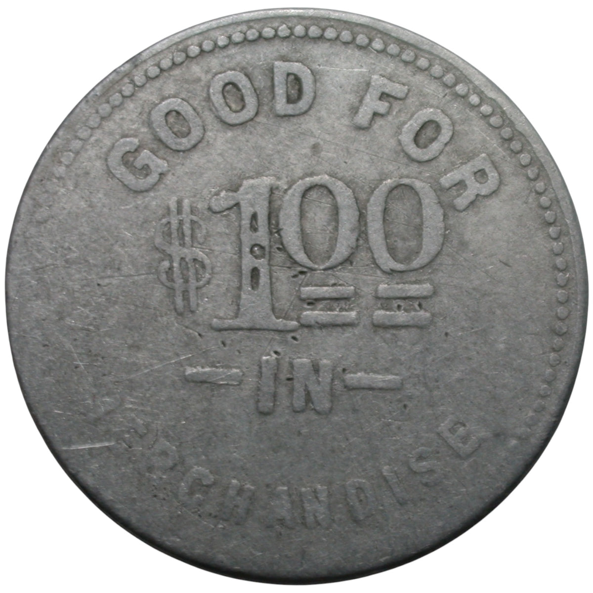 Diaz, AR Wilmans Mercantile Co G/F $1.00 In Trade Token