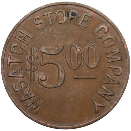 Somerset, CO Wasatch Store Company G/F $5.00 In Trade Token
