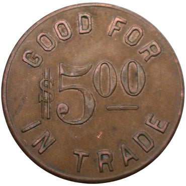 Somerset, CO Wasatch Store Company G/F $5.00 In Trade Token