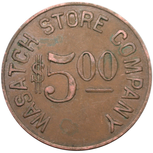 Somerset, CO Wasatch Store Company G/F $5.00 In Trade Token