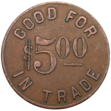 Somerset, CO Wasatch Store Company G/F $5.00 In Trade Token