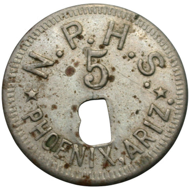 Phoenix, AZ N.P.H.S. "5" School Token