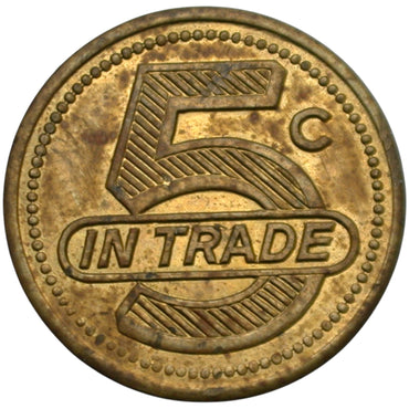 Ft. Mohave, AZ Valley Laundry Cleaners G/F 5¢ In Trade Token