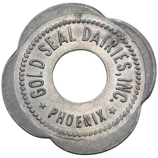 Phoenix, AZ Gold Seal Dairies, Inc. One Quart Grade A Milk Token