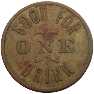 Auburn, CA The Gilt Edge Chris Bauer G/F One Drink Token