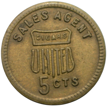 Bakersfield, CA Nelson & Metcalf Sales Agent 5 Cts Token