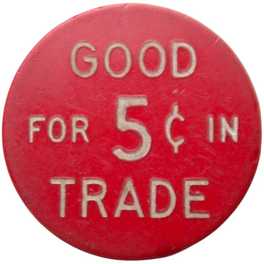 Beale AFB, CA NCO Open Mess G/F 5¢ In Trade Token