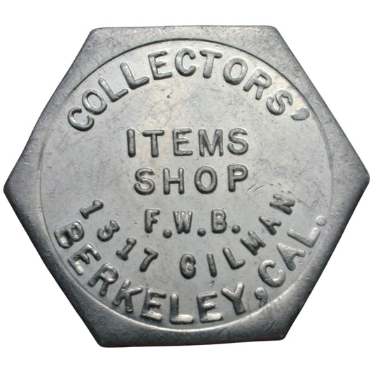 Berkeley, CA Collectors' Items Shop G/F 10¢ In Trade Token