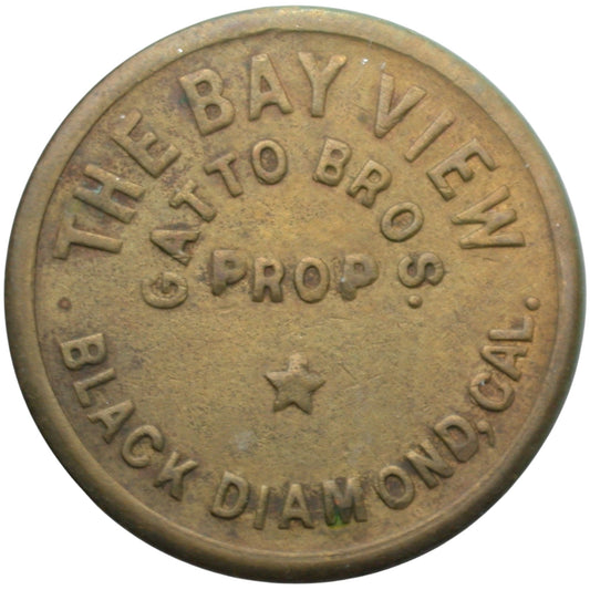 Black Diamond, CA The Bay View Gatto Bros Prop G/F 5 In Trade Token