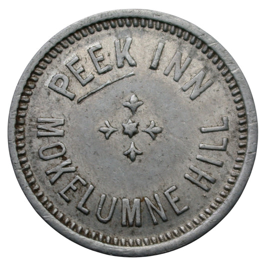 Mokelumne Hill, CA Peek Inn G/F 10¢ In Trade Token