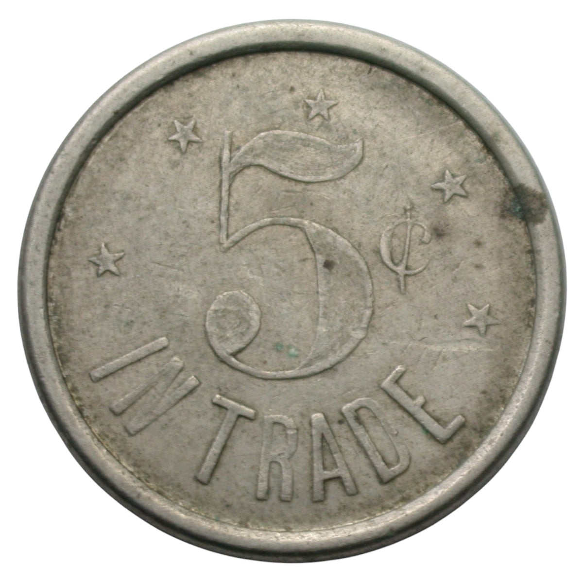 Notley Landing, CA Notley 5¢ In Trade Token