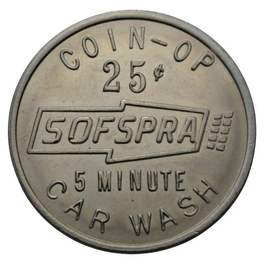 Oakland, CA Sofspra Lounts Car Wash G/F 25¢ 5 Minute Car Wash Token