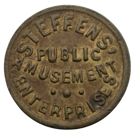 Ocean Park, CA Steffens Amusement Enterprises For 1¢ Arcade Machine Token