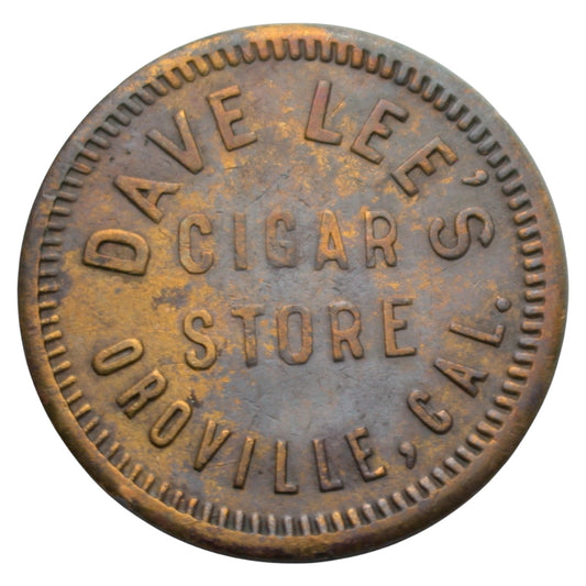 Oroville, CA Dave Lee's Cigar Store G/F 25¢ In Trade Token