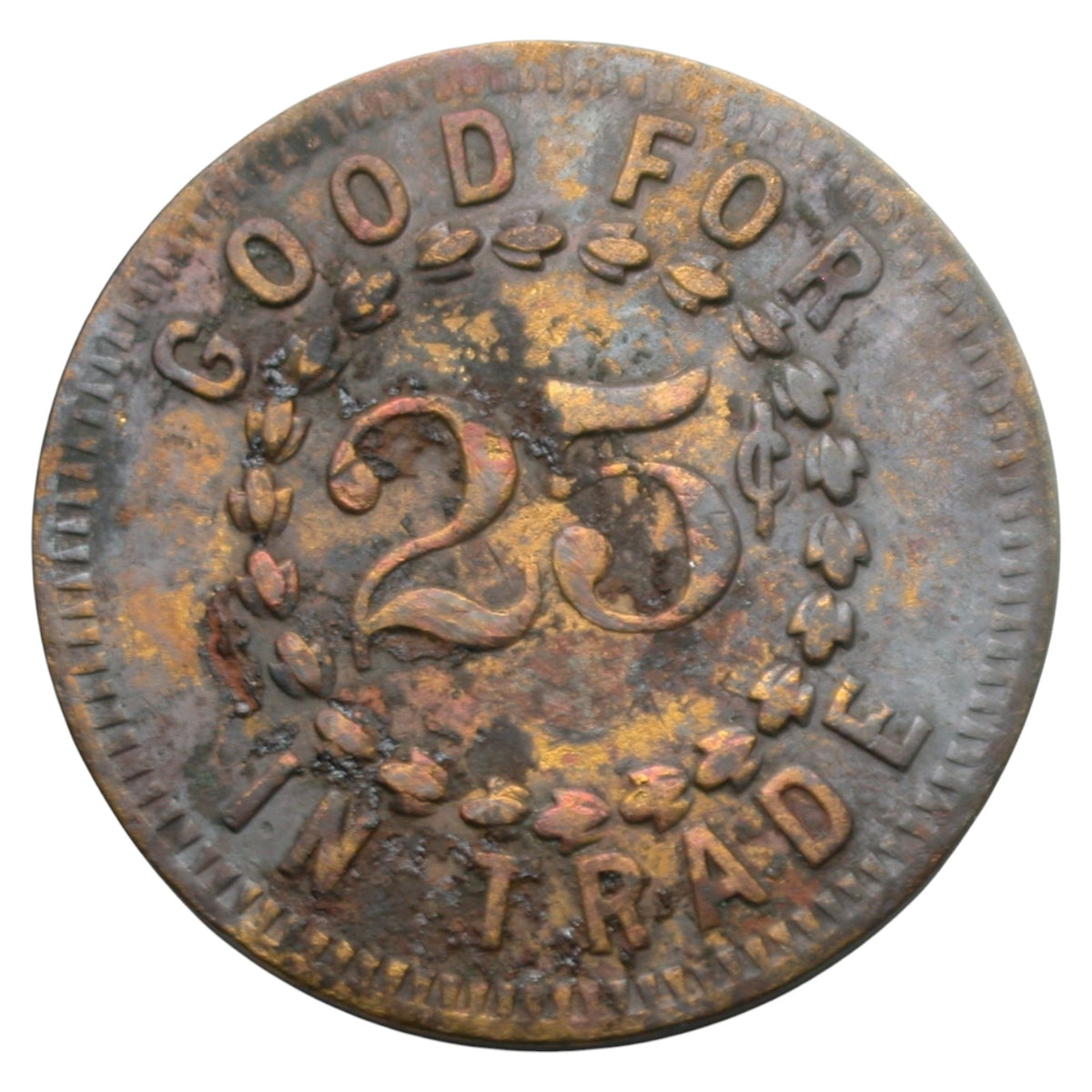 Oroville, CA Dave Lee's Cigar Store G/F 25¢ In Trade Token