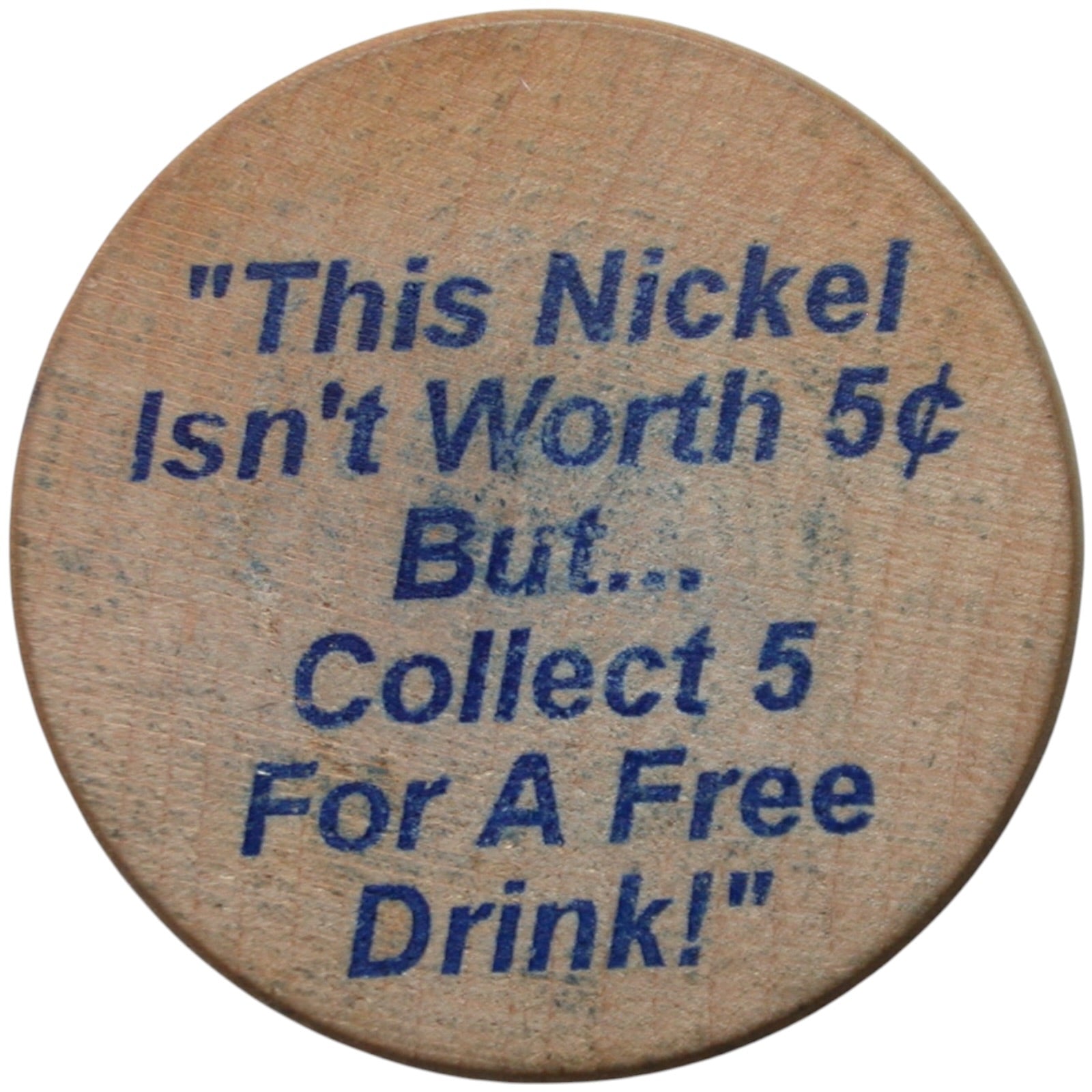 Alameda, CA The Island Club Wooden Nickel
