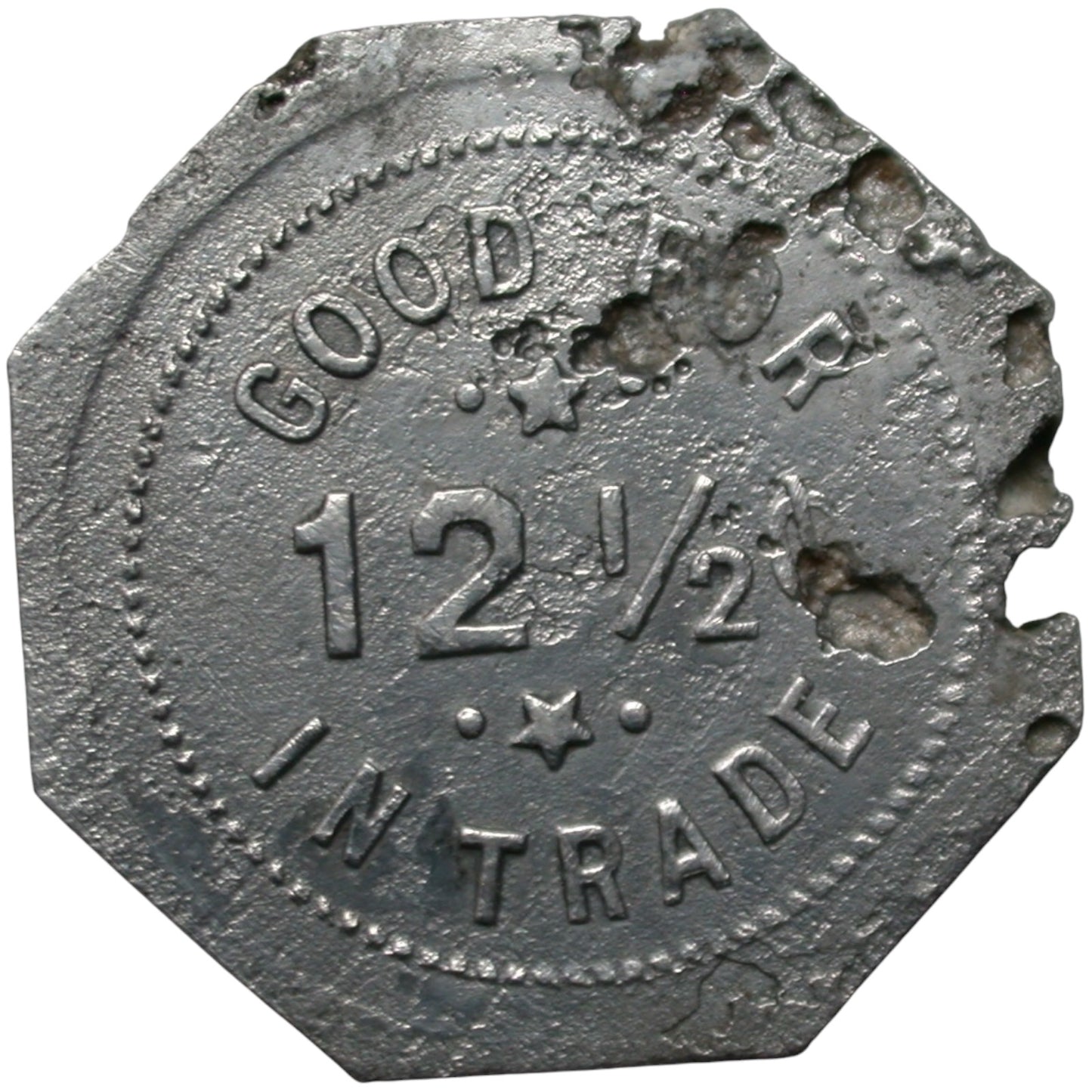 Applegate, CA Cottage Restaurant G/F 12 1/2¢ In Trade Token