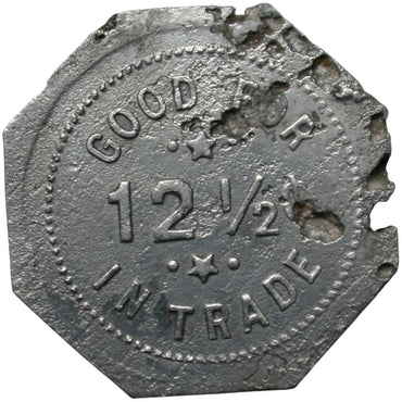 Applegate, CA Cottage Restaurant G/F 12 1/2¢ In Trade Token