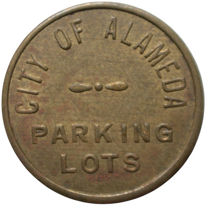 Alameda, CA City Of Alameda Parking Lots 1960 G/F One Hour Token