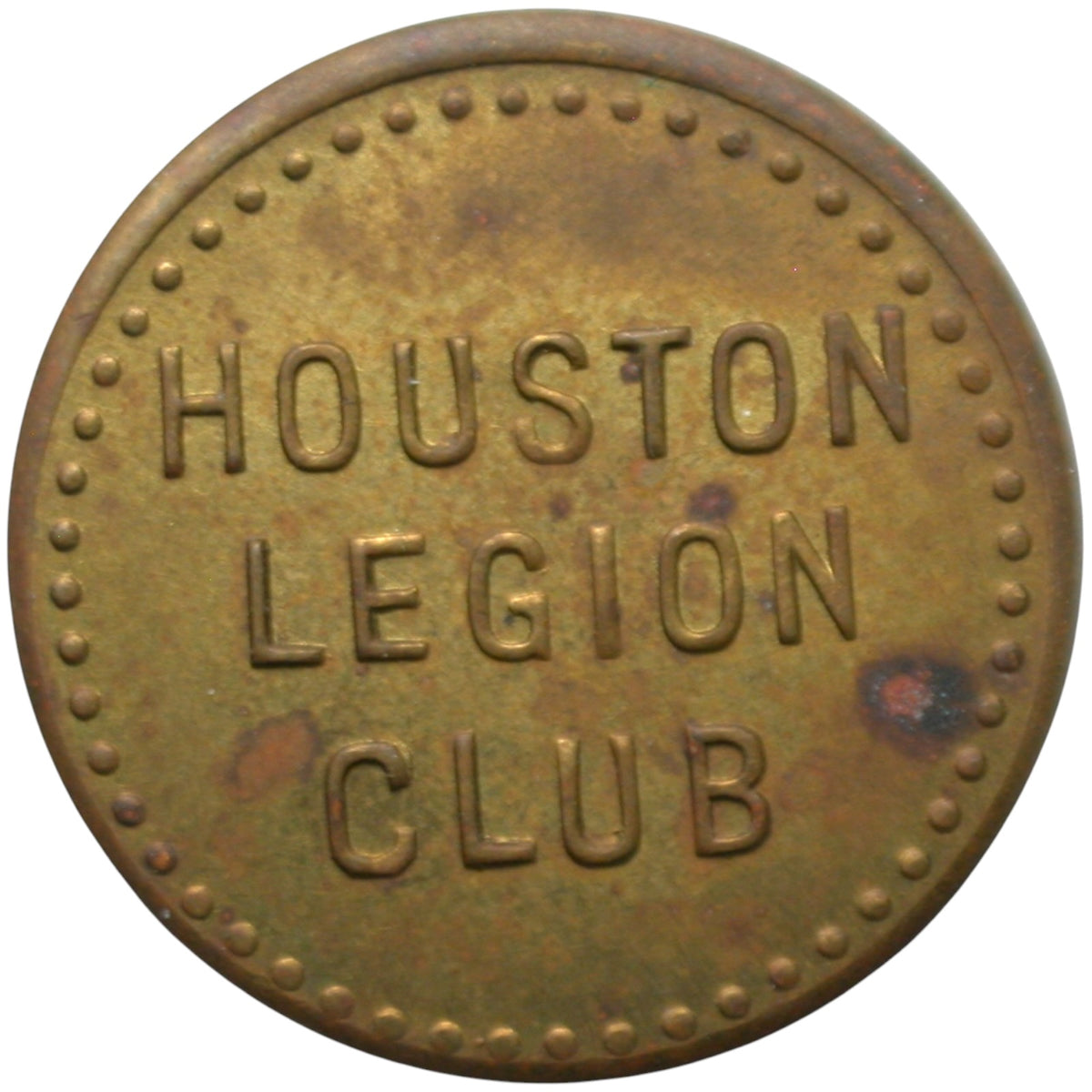 Houston, MN Houston Legion Club G/F 5¢ In Trade Token