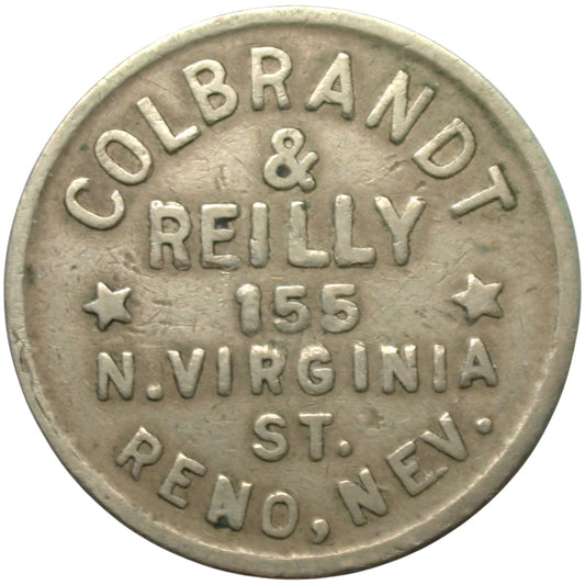 Reno, NV Colbrandt  & Reilly G/F 12 1/2¢ One Cigar Token