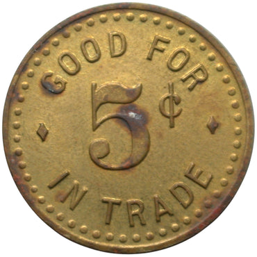 Houston, MN Houston Legion Club G/F 5¢ In Trade Token