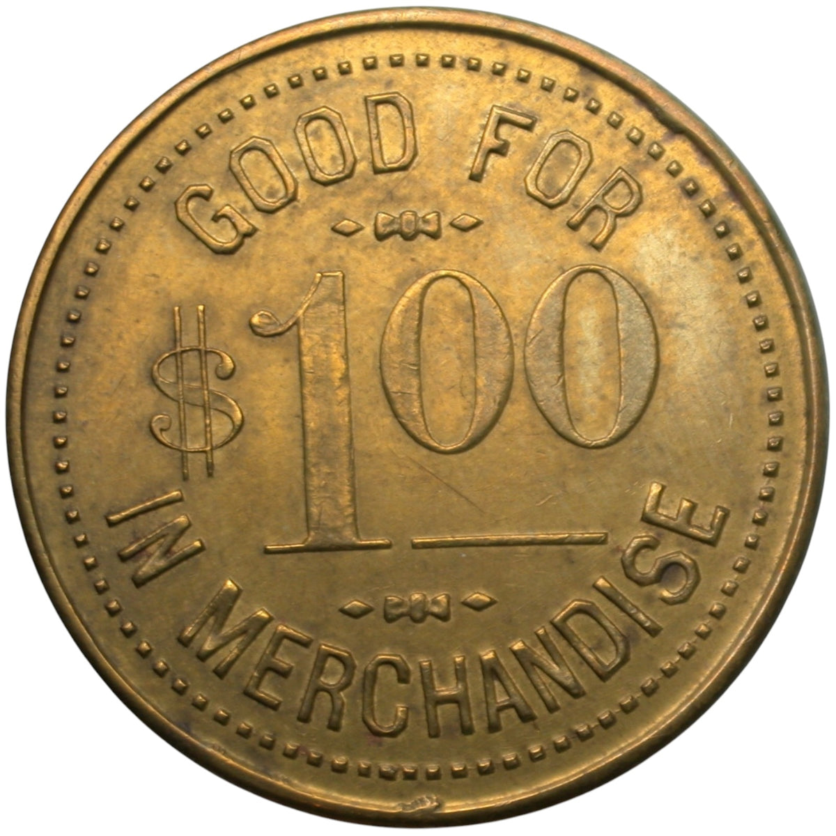 Alpaugh, CA W.N. Billing General Merchandise G/F $1.00 In Merchandise Token