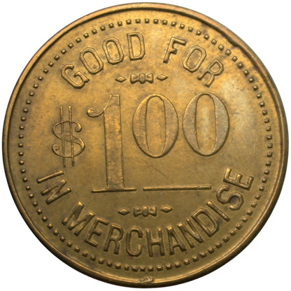 Alpaugh, CA W.N. Billing General Merchandise G/F $1.00 In Merchandise Token