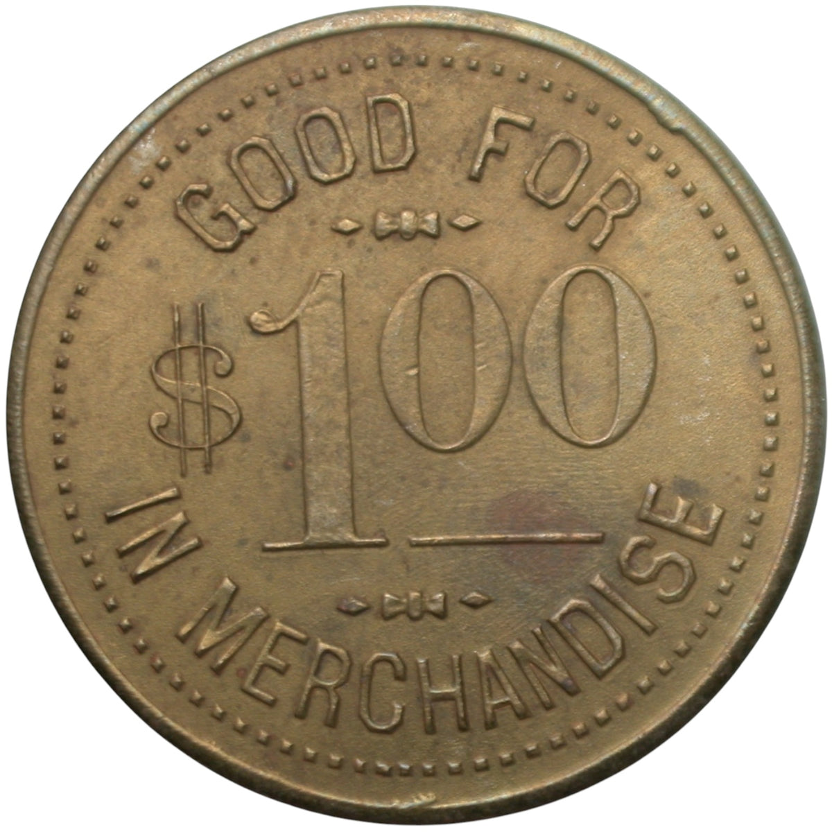 Alpaugh, CA W.N. Billing General Merchandise G/F $1.00 In Merchandise Token