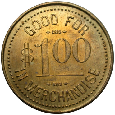 Alpaugh, CA W.N. Billing General Merchandise G/F $1.00 In Merchandise Token