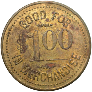 Alpaugh, CA W.N. Billing General Merchandise G/F $1.00 In Merchandise Token