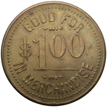 Alpaugh, CA W.N. Billing General Merchandise G/F $1.00 In Merchandise Token
