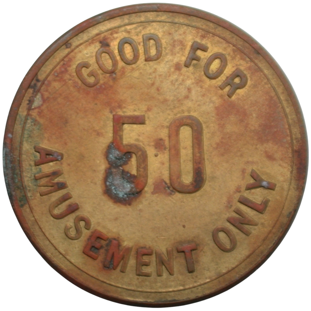 Alvarado, CA Luneta Cafe G/F 50 Amusement Only Token