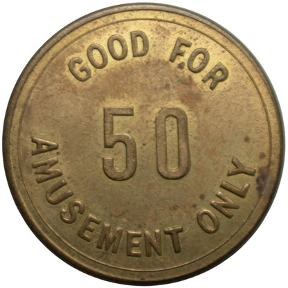 Alvarado, CA Luneta Cafe G/F 50 Amusement Only Token