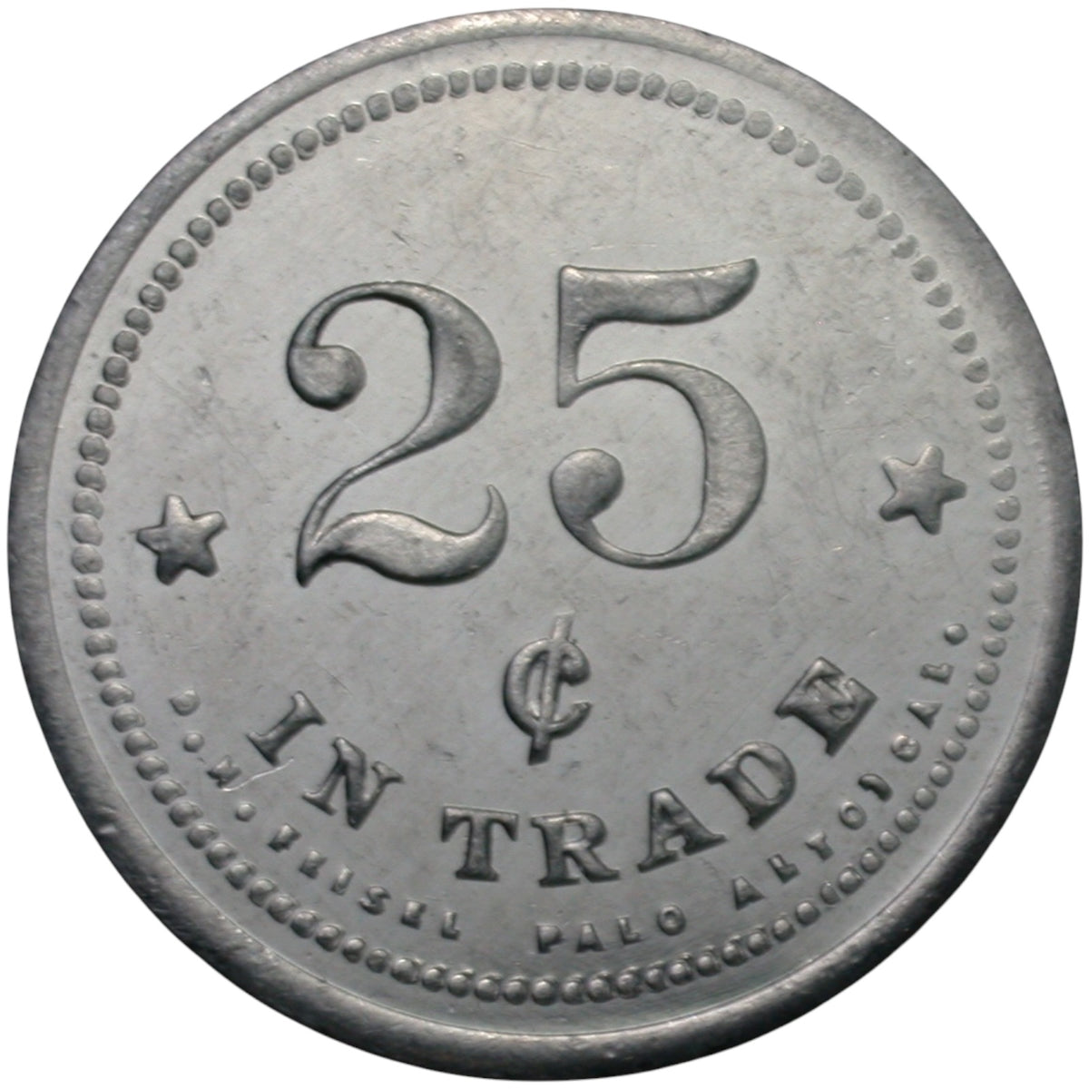 Angwin, CA Stephen Album G/F 25¢ In Trade Token