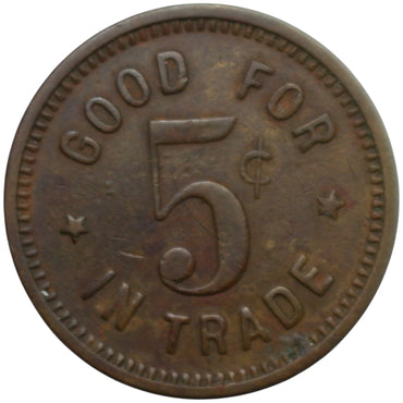 Anaheim, CA C.E. Lightner G/F 5¢ In Trade Token