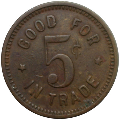 Anaheim, CA C.E. Lightner G/F 5¢ In Trade Token