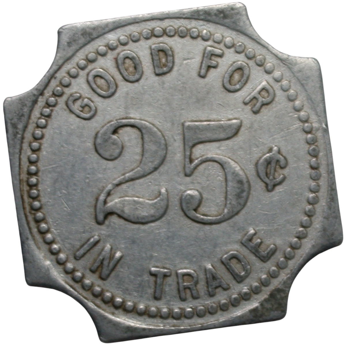 Anaheim, CA The Ideal Billiard Parlors G/F 25¢ In Trade Token