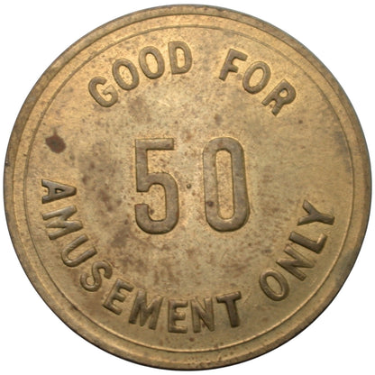 Alvarado, CA Luneta Cafe G/F 50 Amusement Only Token