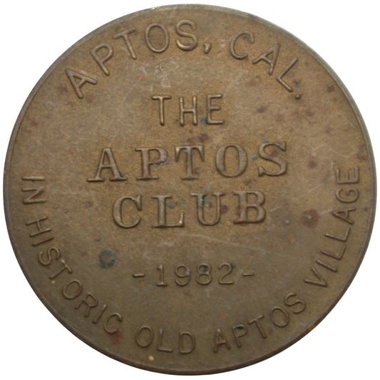 Aptos, CA The Aptos Club 1982 G/F One Drink Token
