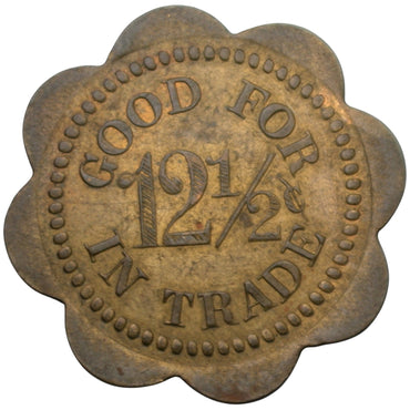 Bishop, CA G.K. Collins Prop. G/F 12 1/2¢ In Trade Token