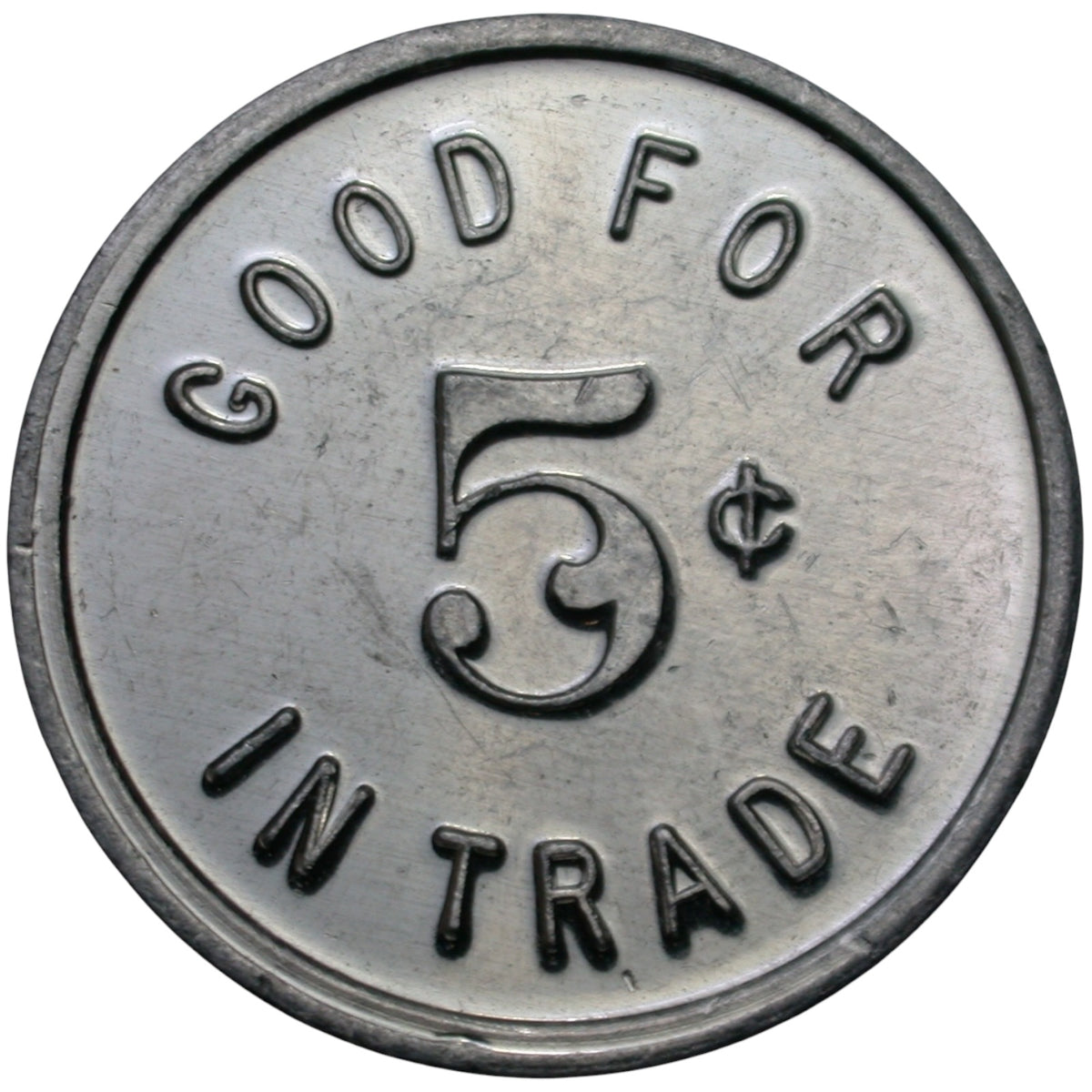 Long Beach, CA Libby's G/F 5¢ In Trade Token